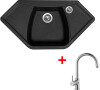 Sinks NAIKY 980 Granblack+VITALIA