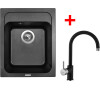 Sinks CLASSIC 400 Metalblack+VITALIA GR