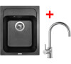 Sinks CLASSIC 400 Metalblack+VITALIA