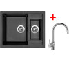 Sinks CRYSTAL 615.1 Metalblack+VITALIA