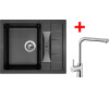 Sinks CRYSTAL 615 Metalblack+ELKA