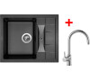 Sinks CRYSTAL 615 Metalblack+VITALIA