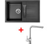 Sinks CRYSTAL 780 Metalblack+ELKA