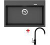 Sinks MAXIMO 780 Metalblack+VITALIA GR