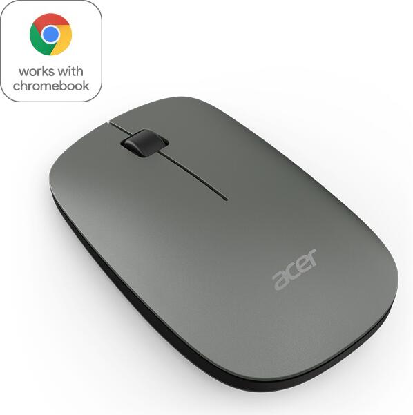 Acer Slim mouse Mist Green - Wireless RF2.4G, 1200dpi, symetrický design, podporuje práci s Chromebooky; (AMR020) Retail pack (GP.MCE11.012)