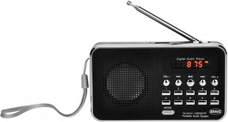 Digitální rádio Bravo B-6039 SAM, černé