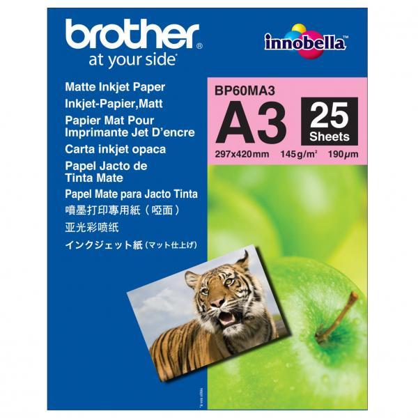 Brother BP60MA3, 25 listů A3, Foto Matt, 145g