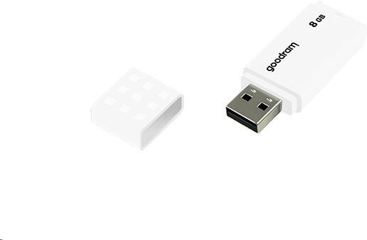 GOODRAM Flash Disk UME2 8GB USB 2.0 bílá (UME2-0080W0R11)