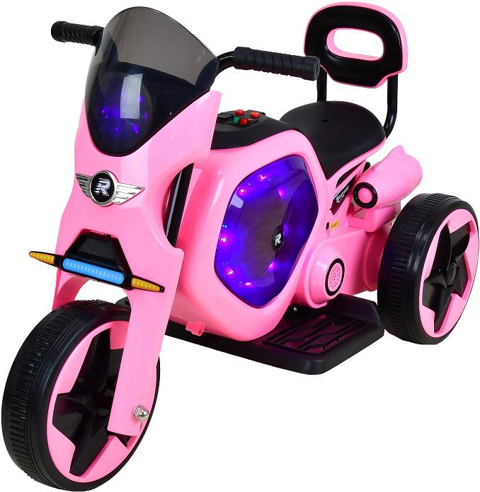 Elektrická dětská trojkolka RACCEWAY®, růžová