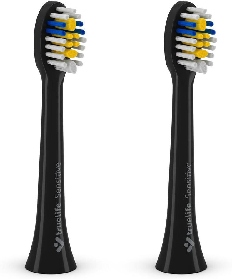 Náhradní hlavice TrueLife SonicBrush Compact heads Sensitive, 2 ks, černá