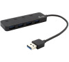 i-tec USB HUB METAL/ 4 porty/ USB 3.0/ tlatko On/Off pro zapnut a vypnut/ kovov/ ern (U3CHARGEHUB4)