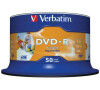 VERBATIM DVD-R(50-Pack)Spindle/Inkjet Printable Wide/16x/4.7GB (43533)