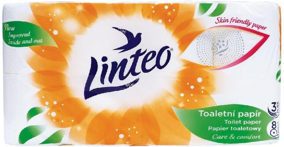 Toaletní papír Linteo Satin, 3vrstvý, 8ks