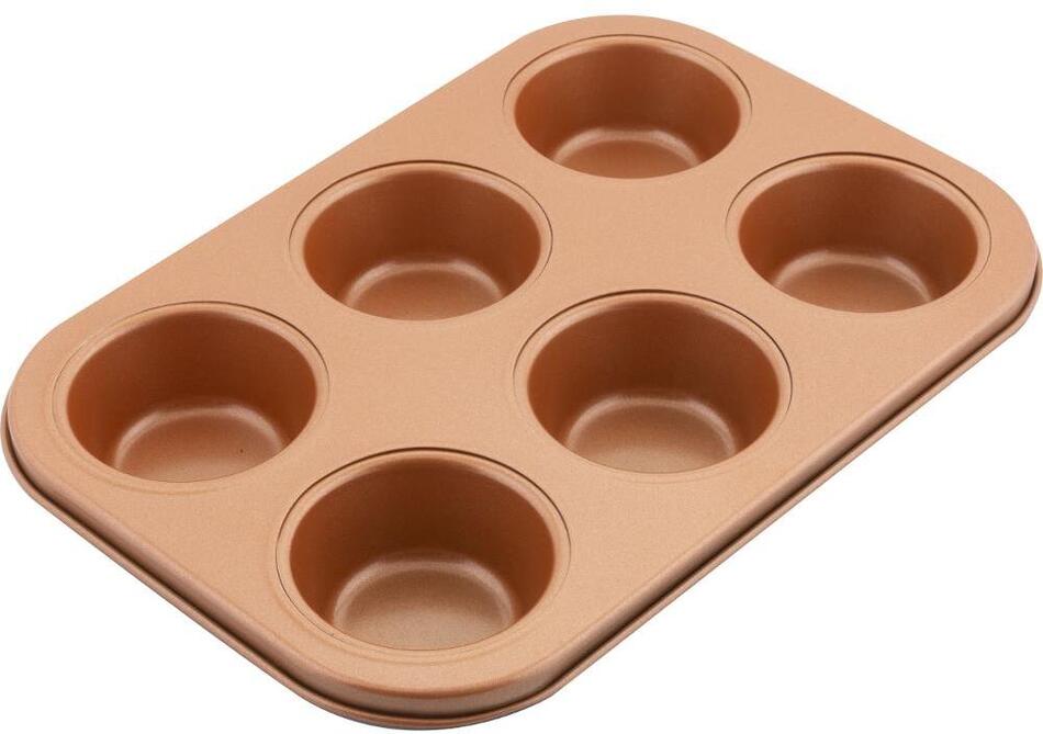 Forma na 6 muffinů Lamart LT3091 COPPER, 26,5x18cm