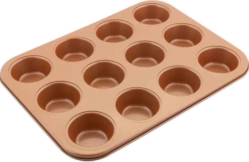 Forma na muffiny Lamart Copper 12 LT3092 35,5x26,5 cm
