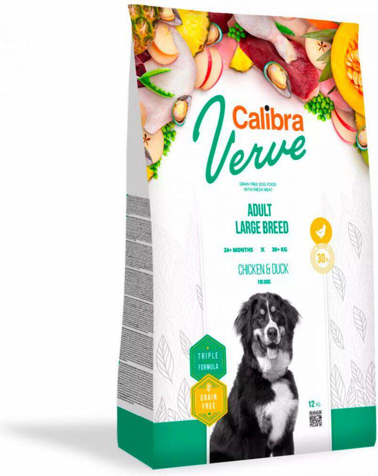 Granule pro psy Calibra Verve Grain free Adult Large Chicken&Duck, 12kg