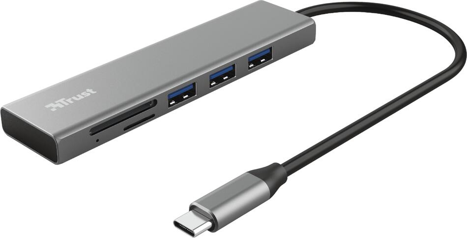 Trust TRUST HALYX FAST USB-C HUB & CARD READER (24191)