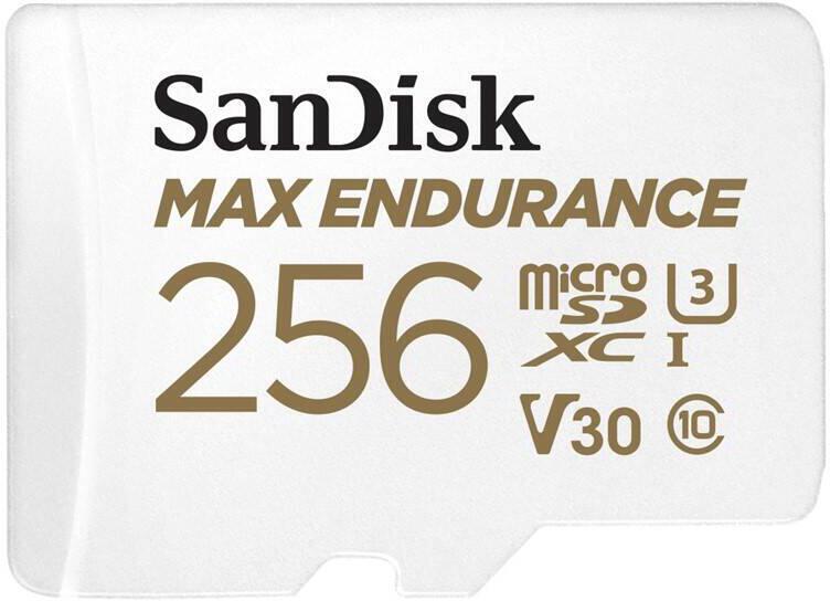 SanDisk MAX ENDURANCE microSDXCCard s adaptérem 256GB