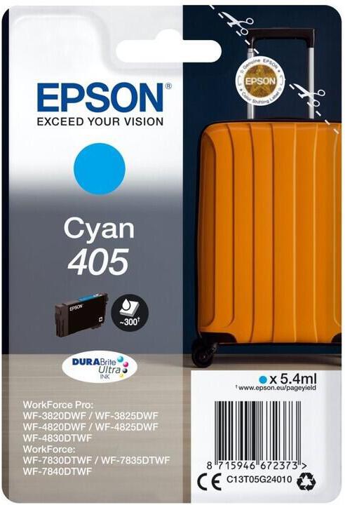 EPSON ink Singlepack Cyan 405 Durabrite Ultra (C13T05G24010)