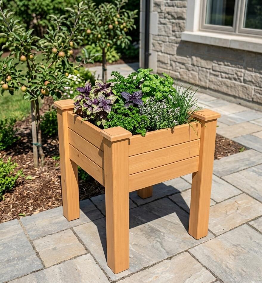 Vyvýšený záhon / truhlík LANITPLAST LARGE1 natur LG2366