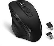CONNECT IT Dual SmartSwitch bezdrátová optická myš, USB-A, USB-C (+ 1x AA baterie zdarma), černá (CMO-3100-BK)