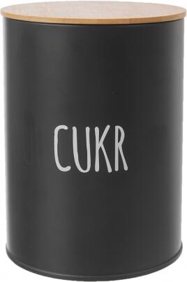Dóza Orion Cukr BLACK, pr. 11 cm