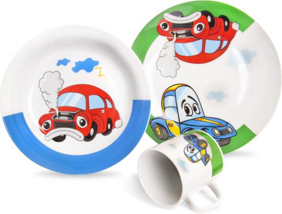 Jídelní dětská sada AUTO 3 díly Orion