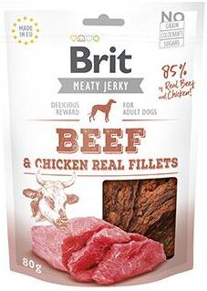 Brit Jerky Beef Fillets 80g