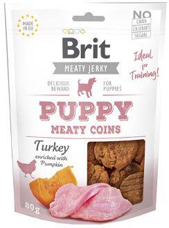 Brit Jerky Puppy Turkey Meaty Coins 80g