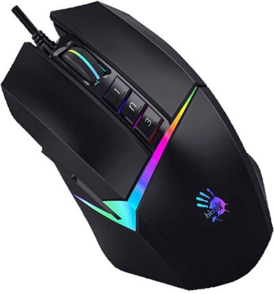 A4tech BLOODY W60MAX , herní myš, 10000DPI,RGB podsvícení, USB, CORE 3