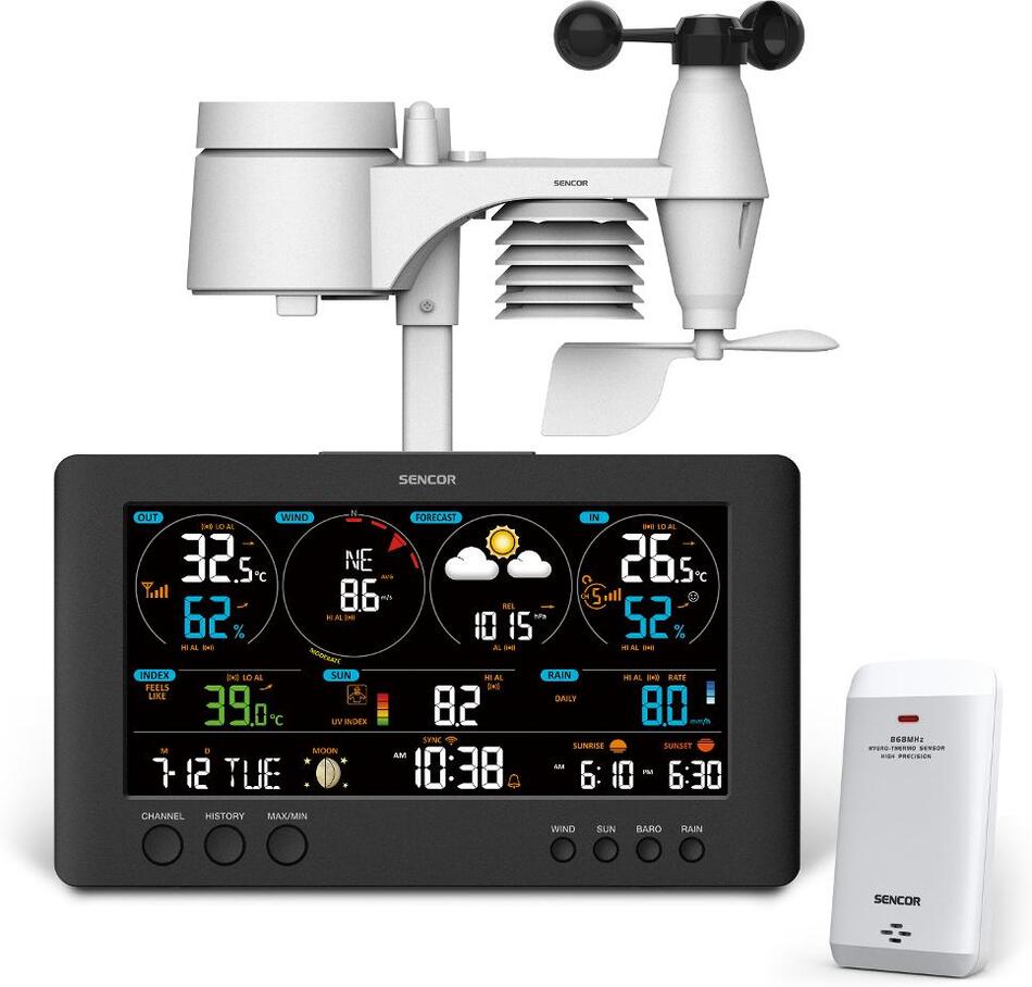 Profesionální meteostanice Sencor SWS 12500 WiFi