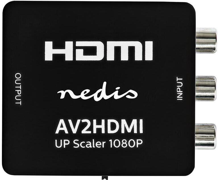 NEDIS převodník smíšeného videa na HDMI/ 3x RCA/ černý (VCON3456AT)