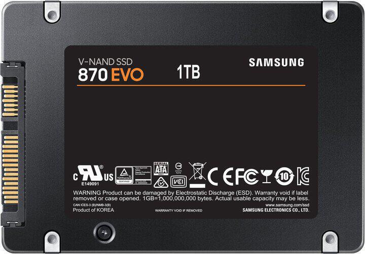 SSD 2,5" Samsung 870 EVO SATA III-1000GB (MZ-77E1T0B/EU)