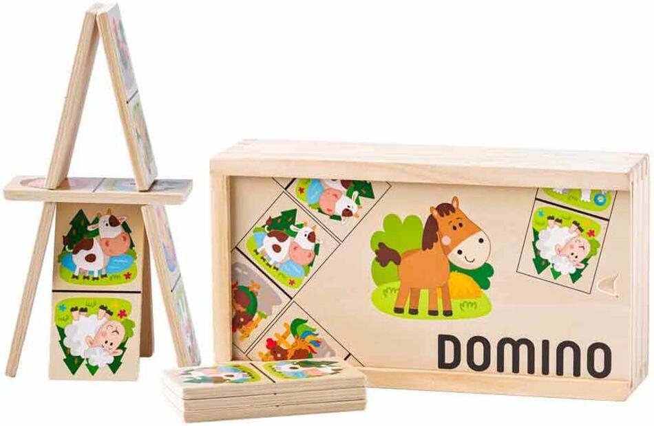 Domino "Domácí zvířata" WOODY