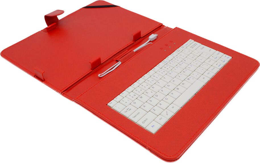 AIREN AiTab Leather Case 4 with USB Keyboard 10" RED (CZ/SK/DE/UK/US.. layout) (Leather Case 4 10R)