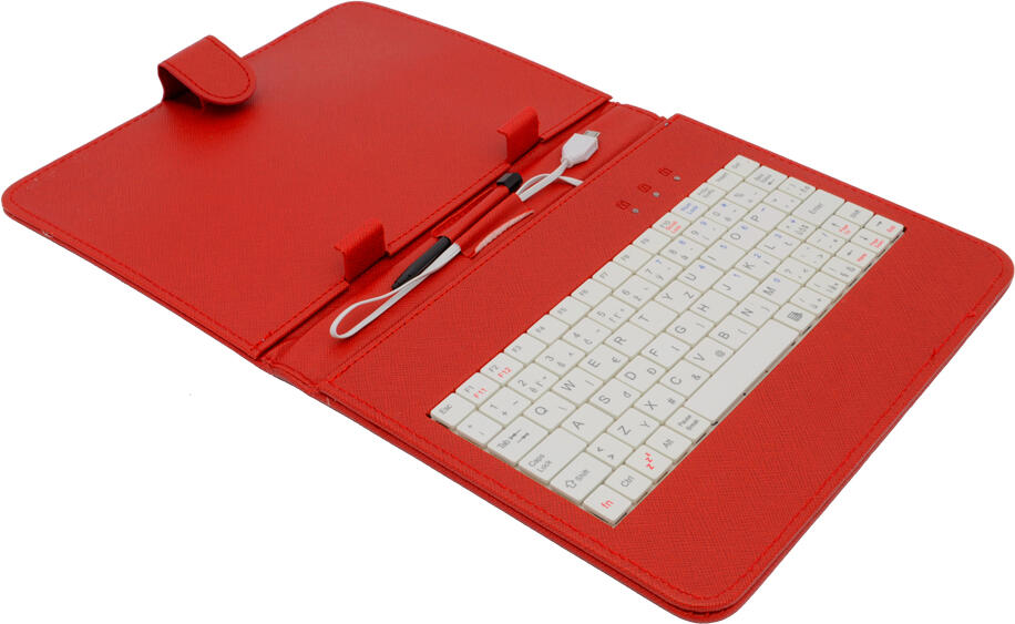 AIREN AiTab Leather Case 2 with USB Keyboard 8" RED (CZ/SK/DE/UK/US.. layout) (Leather Case 2 8R)