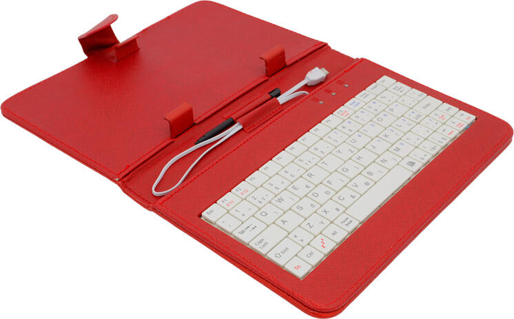 AIREN AiTab Leather Case 1 with USB Keyboard 7" RED (CZ/SK/DE/UK/US.. layout) (Leather Case 1 7R)