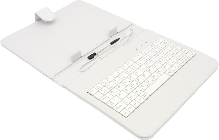 AIREN AiTab Leather Case 2 with USB Keyboard 8" WHITE (CZ/SK/DE/UK/US.. layout) (Leather Case 2 8W)