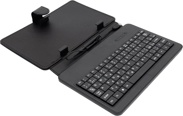 AIREN AiTab Leather Case 1 with USB Keyboard 7" BLACK (CZ/SK/DE/UK/US.. layout) (Leather Case 1 7B)