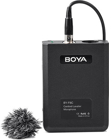 Mikrofon BOYA BY-F8C směrový klopový, XLR