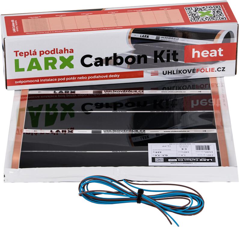 LARX Carbon Kit heat 180 W, topná fólie pro svépomocnou instalaci, délka 2,0 m, šířka 0,5 m