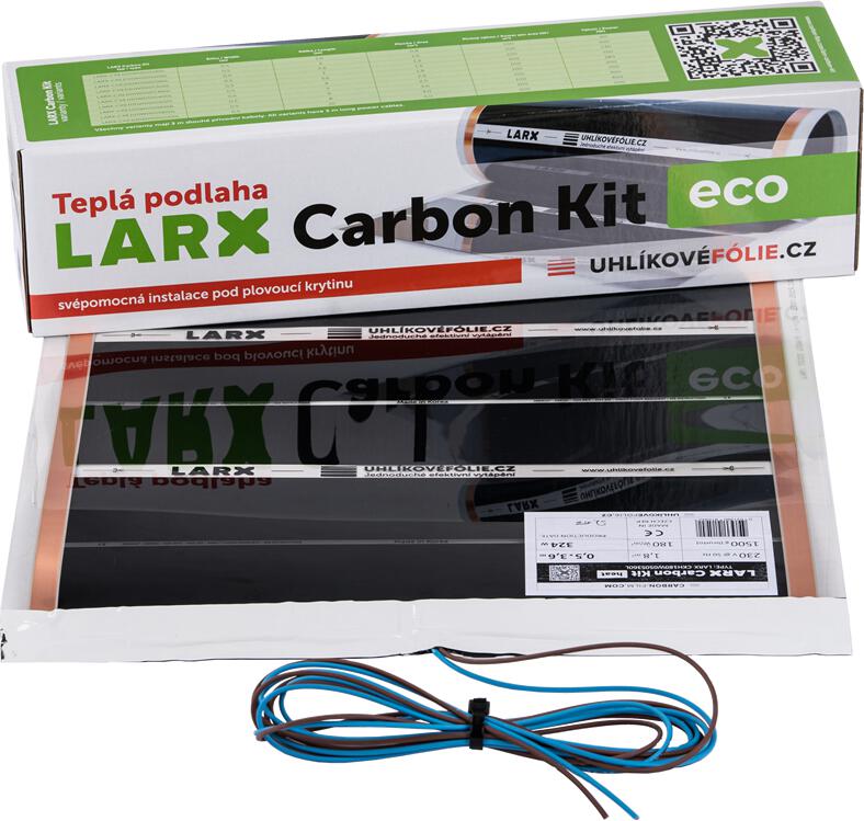 LARX Carbon Kit eco 80 W, topná fólie pro svépomocnou instalaci, délka 1,6 m, šířka 0,5 m
