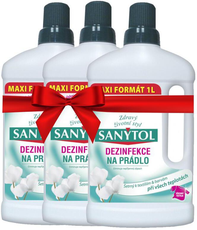 Set 3 ks Dezinfekce na prádlo Sanytol 1l