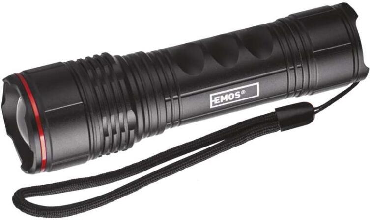 Emos LED svítilna kovová, 330 lm, 3× AAA, FOKUS (P3114)