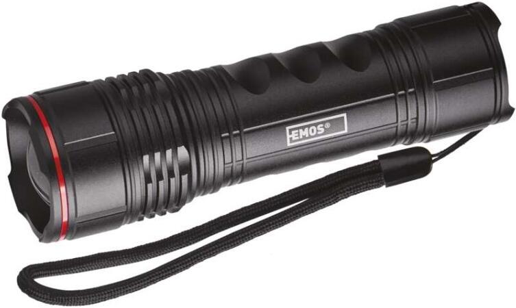 Emos LED svítilna kovová, 500 lm, 4× AAA, FOKUS (P3115)