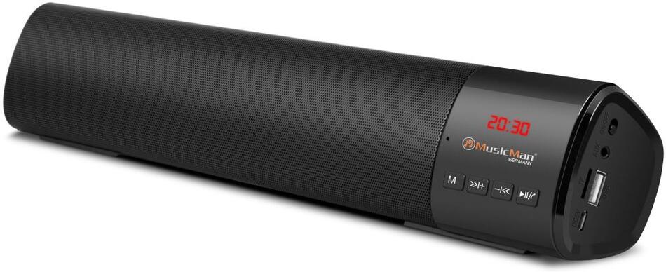 Technaxx MusicMan Mini Soundbar BT, FM, USB, MicroSD, AUX-IN, 1800mAh, černý (BT-X54) (4893)
