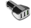 Celly nabíječka do auta, 3x USB, 4,4 A, černá (CC3USBTURBOBK)