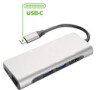 USB hub Celly Pro Evo USB-C, stříbrný (PROHUBEVODS)
