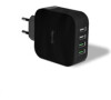 Celly nabíječka do sítě, 4x USB, černá (TC4USBTURBOBK)