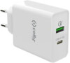 Celly nabíječka do sítě, 1x USB, 1x USB-C, bílá (TCUSBC18WWH)